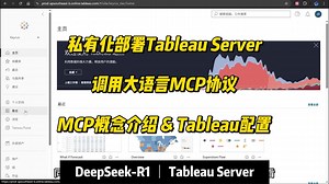 AIBI | 私有化部署Tableau Server 调用大语言MCP协议 | MCP概念介绍&Tableau配置