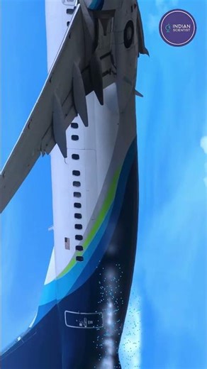 Why do we see white lines behind aeroplanes? #engineering #facts #science