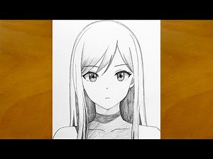 How to Draw a Beautiful Anime Girl Step by Step || Easy Anime Sketch || Pencil Art Showcase