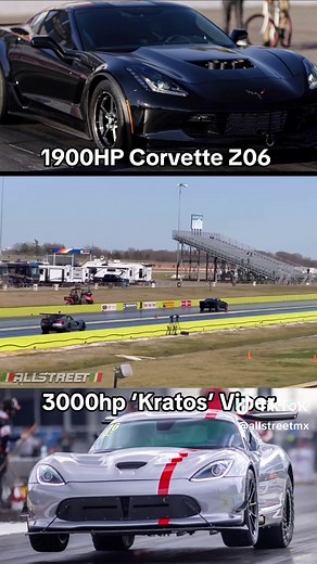 1900HP Corvette Z06 vs 3000HP Dodge Viper Racing Showdown