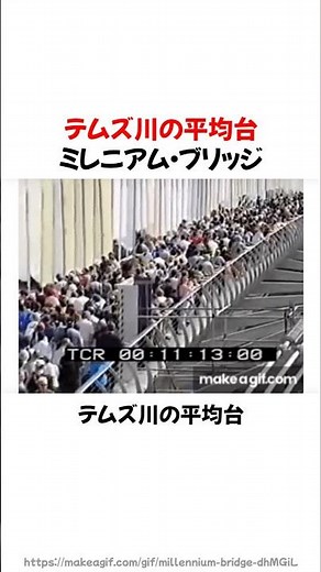 幅広なのに立ってられない、テムズ川の平均台 #雑学 #しくじり建築