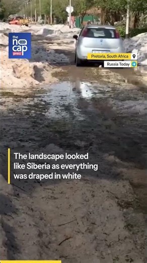Unexpected Hailstorm Blankets Pretoria in Ice, Stuns Weather Experts | Watch