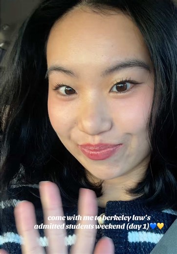 come with me to admitted students weekend day 1 @Berkeley Law 💙💛 #prelaw #lawschooladmissions #lsat