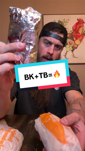 Taco Bell Burger King = STRAIGHT FIYAAA 🔥 #foodtiktok #foodreview #eating #mukbang #burgerking