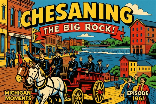 From logging camps to river parades, Chesaning, Michigan has seen it all. Learn how this Big Rock Place became a lively town by the river – complete with its own elephant parade! 🐘✨ #Chesaning #MichiganHistory #MichiganMoments | Thumbwind