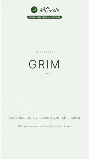 Learn English: What is Grim? | Vocabulary Shorts