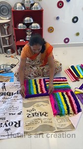 Amazing doormat making - quick easy ! you should try #diy #Doormat | Hetal's Art - Creation