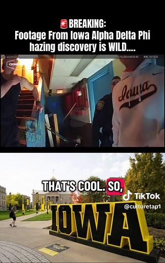 The footage from the lowa Alpha Delta Phi hazing discovery is WILD....#trending #viral #news #breakingnews #iowa