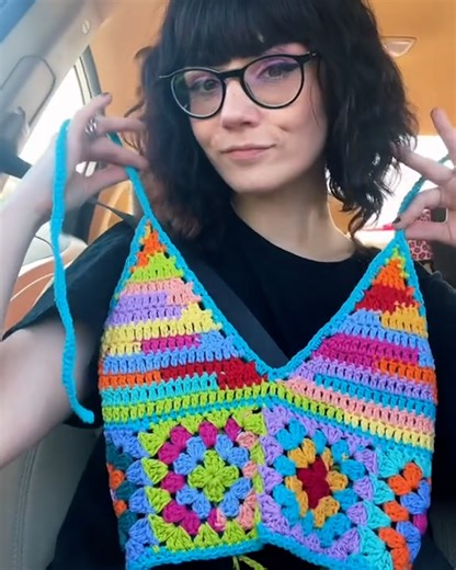 24K views · 343 reactions | What better way to get through a road trip than crocheting a bikini? 朗 | Lessons Learned In Life | Facebook