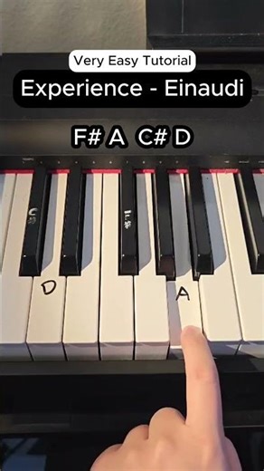 Experience Very Easy Tutorial #pianotutorial #piano #experience #ludovicoeinaudi