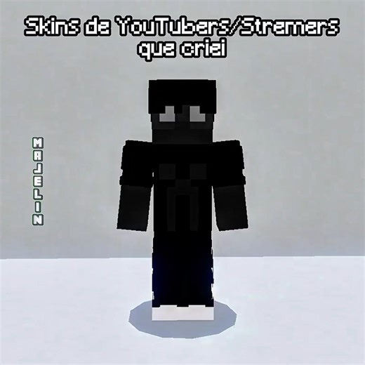 SKINS DE YOUTUBERS E STREMERS #minecraft #minecraftshorts #skin #youtubers #streamer #trending