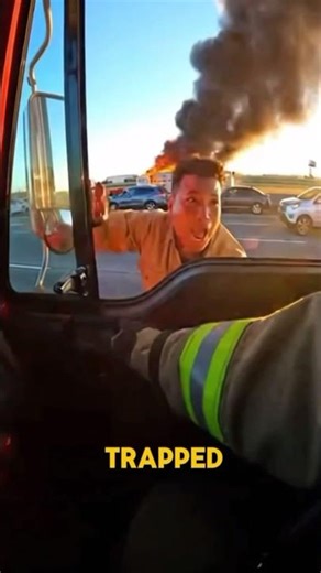 Heroic Firefighters Save Animals Trapped in Raging Traffic Fire