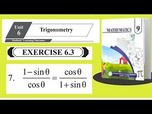 9th Class Math Exercise 6.3|MATH 9Th Class|Smart SalaybusQ7