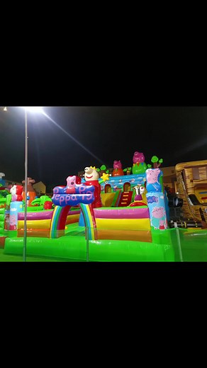 Giant Peppa Inflatable Slide 😍 #viral #happy #fun #trendingvideo #play #slide #peppapig #peppa #kids #kidsoftiktok #toddlersoftiktok