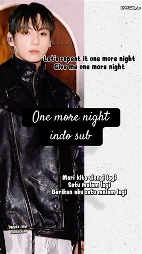 bts one more night lirik terjemahan indonesia full video: ‪@KPOPSTARlyrics‬ #bts #onemorenight #lyrics