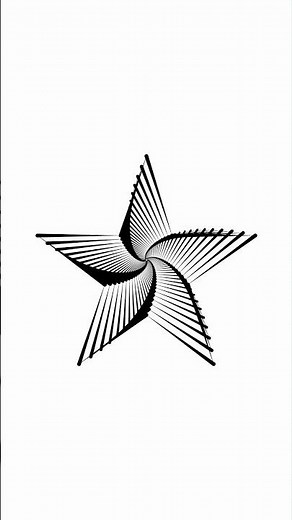 Turn a Star into a Spiral Vortex | Illustrator Tip! #shorts