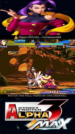Rose CRUSHES Akuma in Street Fighter Alpha 3 Max