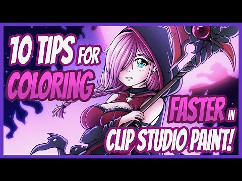 How to Color Faster for Manga and Comics || Clip Studio Paint Tutorial #6