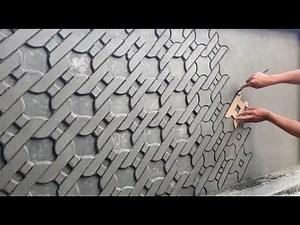 Creative Construction Tips And Cement Building Skills Decorate The Garden Fence In A Great New Style