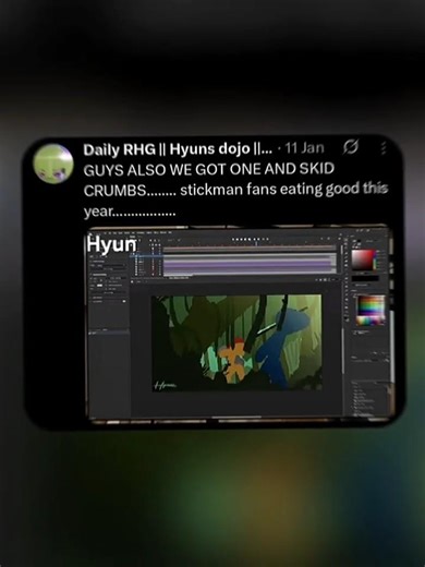 Let Go Boys Hyun Begin Project Animation Fans Stick Figure One and Skid #hyundojo #stickman #shorts