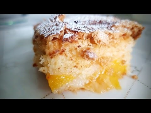 Incredibly Simple PEACH CAKE Recipe | The easiest cake in the world