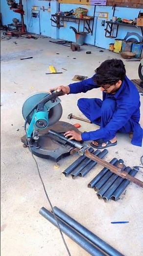 how to make iron pipe ladder by km fabrication loha ke serre kasa tyare karta han new ideas