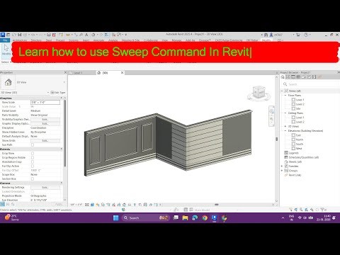 Learn how to use Sweep command in Revit