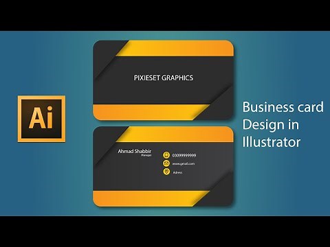 Business card design in illustrator in urdu/hindi | illustrator tutorial | visiting card tutorial