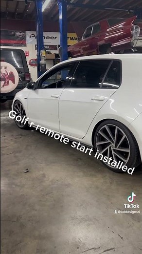 Vw golf r remote car starter installation! #kddesigns #kddesignsri #rhodeisland