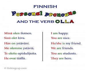 For beginners: an introduction to the Finnish personal pronouns