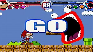 4 vs 4 Weird Characters MUGEN Battle!!!