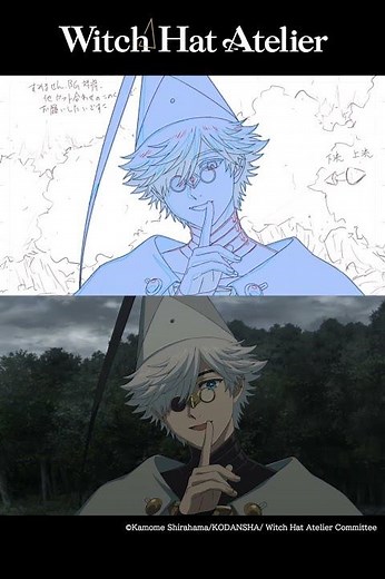 Shh | Witch Hat Atelier Animatic vs Final