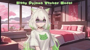 Green Pjama Girl Full Body Vtuber Model - Multiple Toggles - Vtubestudio - Etsy