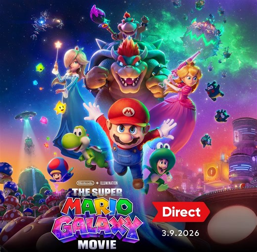 The Super Mario Galaxy Movie Direct announced for March 9