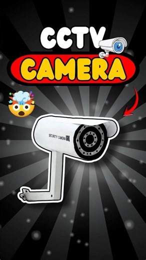 CCTV Camera from Paper Tutorial 📷💀✂️ #shorts #diy #craft #papercamera #origami #experimnent #art
