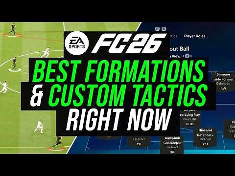 *POST PATCH* Best 5 FORMATIONS & CUSTOM TACTICS RIGHT NOW THAT PROS/TOP PLAYERS ARE USING - FC 26