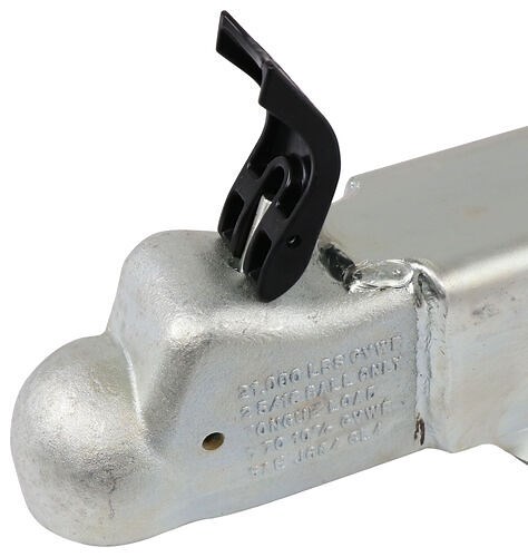 Demco Channel Tongue Trailer Coupler - Zinc - 2-5/16" Ball - 3" Channel - Bolt On - 21K Demco Straig