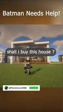 This Minecraft House Is For Sale… Batman Checks It Out 🦇🏠