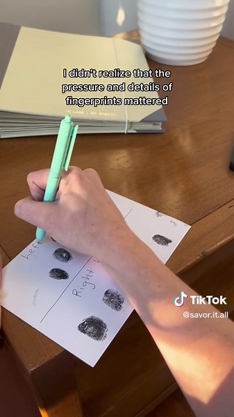 Clearer Fingerprints for Your In Case I Go Missing Binder