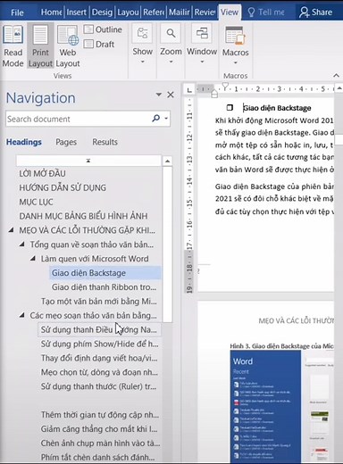 Navigation Pane là một tính năng hay và siêu hữu ích trong Word #tinhocmos #word #microsoftword #learnontiktok #pro #xuhuong #fyp