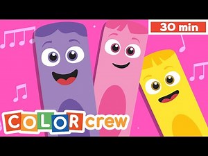 Toddler Learning Videos w Color Crew - 30 minutes | @BabyFirst Learn Colors, ABCs, Rhymes & More ​