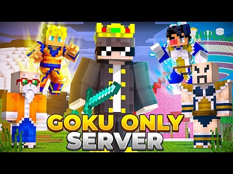 I Became GOKU In 'GOKU ONLY' Minecraft Server..!