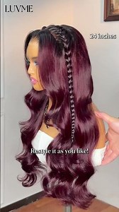Dark plum hues that shimmer and glow,shine from every angle.#luvme #luvmehair #luvmeforyou #wiglove