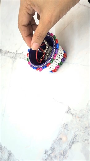 Diy Jewellery Holder | Mini Organizer#easy#seashellcraft #reuse#cute#viralshorts #creative #handmade