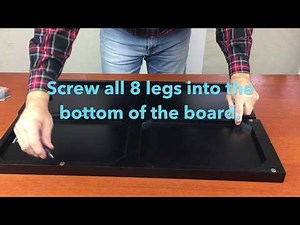 Table Top Shuffleboard Set Up and Leveling