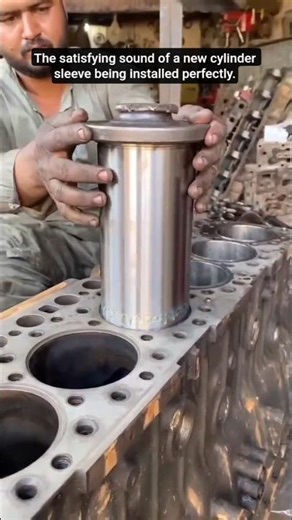 Engine Cylinder Liner Install