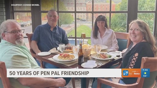 Pen pals celebrate 50 years of friendship
