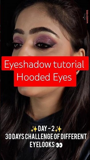 Eye makeup tutorial for hooded eyes