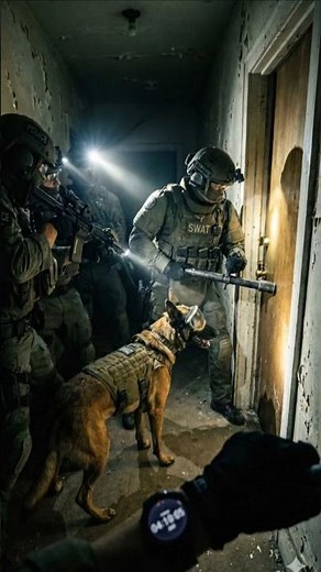 Training SWAT Police K9 Dog! Door goes BOOM! 💥🤯