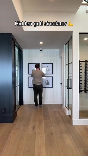 Hidden Golf Simulator Room Tour at Home